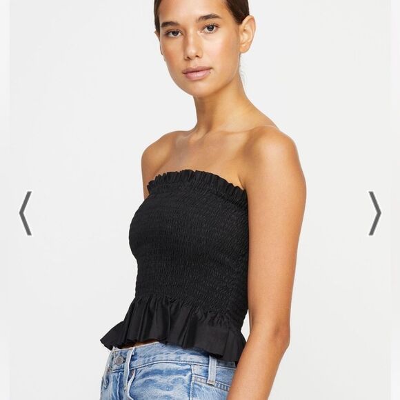 Mikoh Mariana Crop Smocked Top Womens Size 1 US Small - Picture 4 of 7